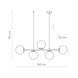 Подвесной светильник TK Lighting CELESTE 5, White