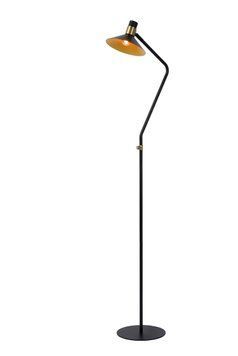 Торшер Lucide PEPIJN &Oslash; 23 cm 1xE14 Black, BLACK, Чорний, Золотий, Чорний