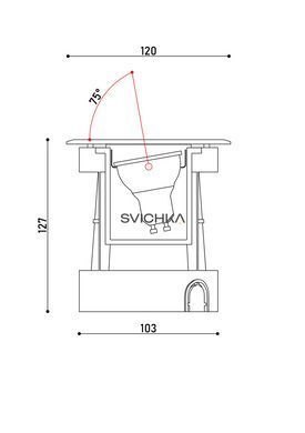 Світильник грунтовий KLOODI KDGL-SC120X120 GU10 ADJ HC, Срібний