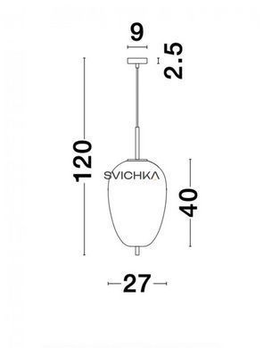 Підвісний світильник Nova luce Lato 2 Brass