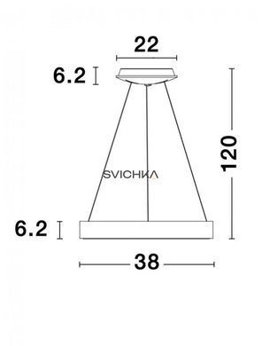 Підвісний світильник Nova luce RANDO THIN small 3000 White