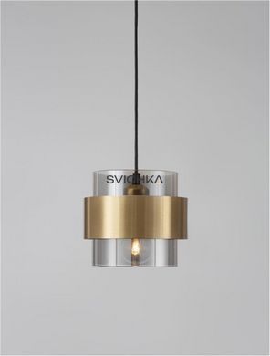 Подвесной светильник Nova luce SIANNA, Smoke/Brass
