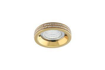 Точковий світильник Azzardo Eva Round NC1519R GO (AZ1459), Золотий, Золотий, Прозорий