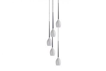 Підвісний світильник Azzardo MD1288A-5W IZZA 5 pendant white (AZ0311), Чорний, Білий