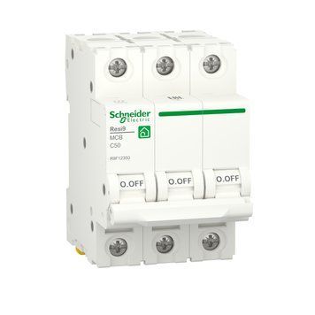 Автоматичний вимикач RESI9 Schneider Electric 50 А, 3P, крива С, 6кА