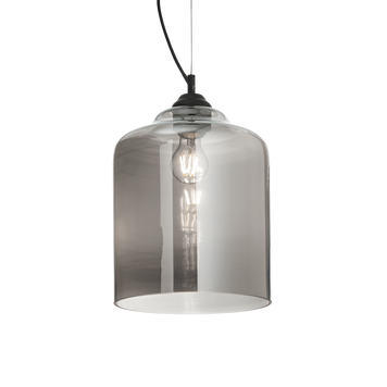 Ideal Lux BISTRO' SP1 SQUARE Smoked Glass 112312