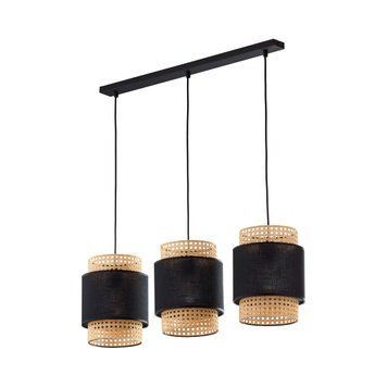Підвісний світильник TK-Lighting BOHO 3L, Black/Beige