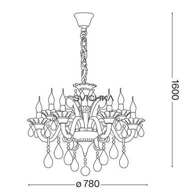 Ideal Lux COLOSSAL SP8 Ivory 081557