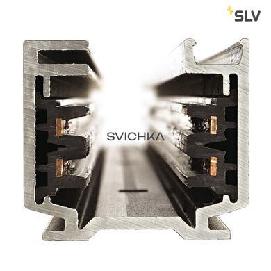 Накладний трек slv EUTRAC, 3-фазний, високовольтний, 1м, black