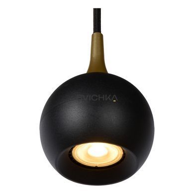 Підвісний світильник Lucide FAVORI &Oslash; 9 cm 1xGU10 Black, BLACK