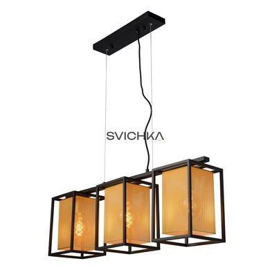 Підвісний світильник Lucide SANSA 3xE27 Black, BLACK