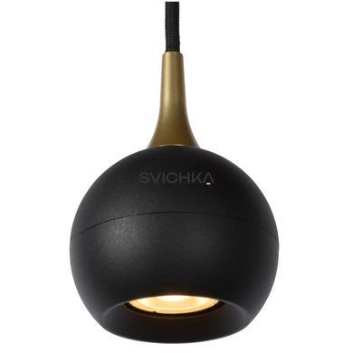 Підвісний світильник Lucide FAVORI &Oslash; 9 cm 1xGU10 Black, BLACK