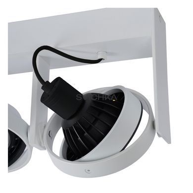 Потолочный точечный светильник Lucide GRIFFON LED Dim to warm GU10 (ES111) 2x12W 2200K/3000K White