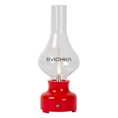 Аккумуляторная настольная лампа Lucide JASON Battery pack/batteries LED Dim. 1x2W 3000K Red