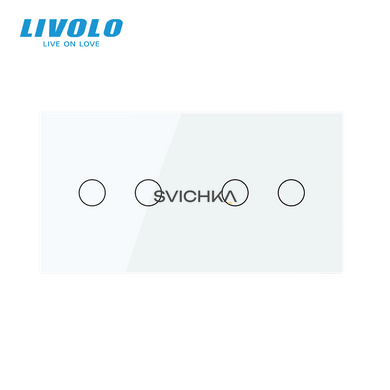 Сенсорный выключатель 4 сенсора Livolo