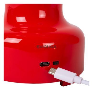 Аккумуляторная настольная лампа Lucide JASON Battery pack/batteries LED Dim. 1x2W 3000K Red