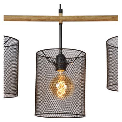 Підвісний світильник Lucide BASKETT 4xE27 Black, BLACK