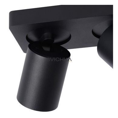 Потолочный точечный светильник Lucide NIGEL LED Dim to warm GU10 2x5W 2200K/3000K Black