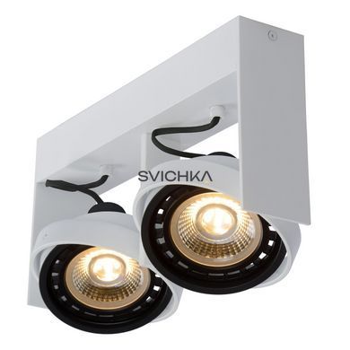 Потолочный точечный светильник Lucide GRIFFON LED Dim to warm GU10 (ES111) 2x12W 2200K/3000K White