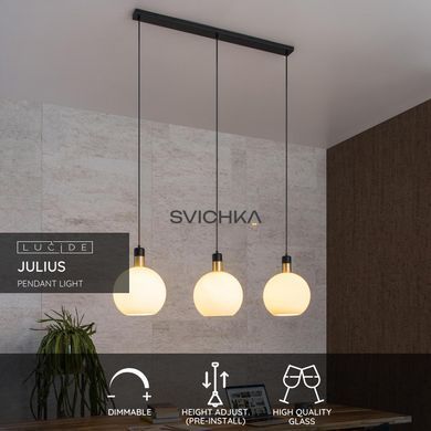 Підвісний світильник Lucide JULIUS 3xE27 Opal, Opal