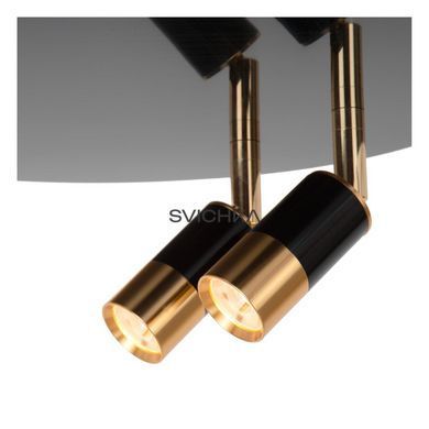 Стельовий світильник Lucide JUBEL &Oslash; 40 cm LED Dim. 2700K Gun Metal, Gun Metal, Matt Gold / Brass, Чорний