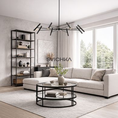 Люстра TK Lighting 18224 NIVA 8, Black