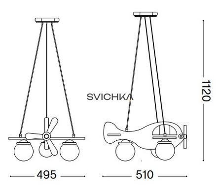 Подвесной светильник Ideal Lux Avion sp3