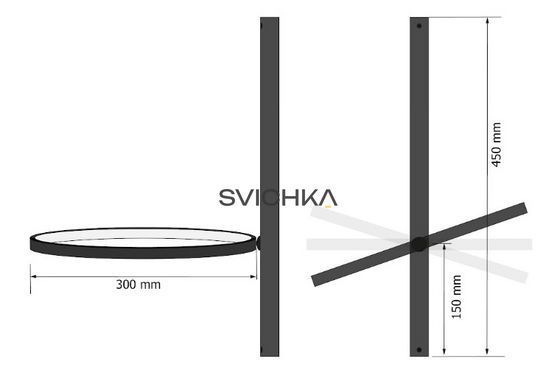Настінний світильник Babich Studio RING B