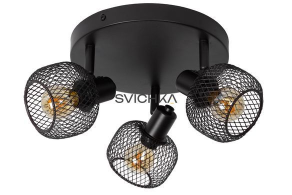 Стельовий точковий світильник Lucide MAREN &Oslash; 37 cm 3xE14 Black, BLACK, Чорний, Чорний