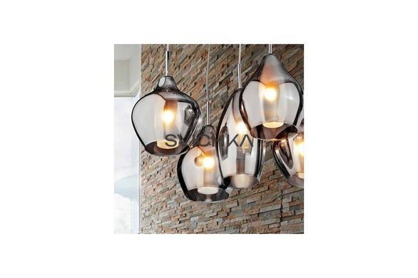 Підвісний світильник AZzardo Amber Milano AZ0722 chrome, Хром, Прозорий, Хром