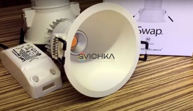 Точковий світильник Arkos Light SWAP M A2122111W65, Білий, Білий