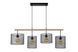 Підвісний світильник Lucide BASKETT 4xE27 Black, BLACK