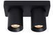 Потолочный точечный светильник Lucide NIGEL LED Dim to warm GU10 2x5W 2200K/3000K Black, BLACK