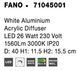 Накладний світильник Nova luce Fano S White