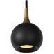 Підвісний світильник Lucide FAVORI &Oslash; 9 cm 1xGU10 Black, BLACK