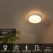 Стельовий світильник для ванної Lucide BISKIT &Oslash; 23 cm LED 1x12W 2700K IP44 Motion & Day/Night Sensor White, WHITE