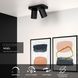 Потолочный точечный светильник Lucide NIGEL LED Dim to warm GU10 2x5W 2200K/3000K Black, BLACK