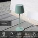 Акумуляторна настільна лампа для дому та вулиці Lucide JUSTINE Battery pack/batteries LED Dim. 1x2W 2700K IP54 With wireless charging pad Green, Green