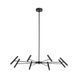 Люстра TK Lighting 18224 NIVA 8, Black