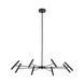 Люстра TK Lighting 18224 NIVA 8, Black