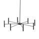 Люстра TK Lighting 18224 NIVA 8, Black