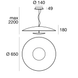 Подвесной светильник Linea Light Horizon_P 90286