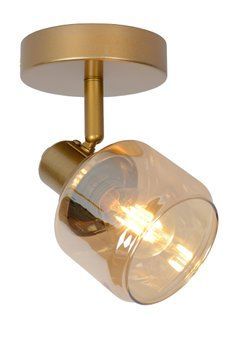 Стельовий точковий світильник Lucide BJORN 1xE14 Matt Gold / Brass, Matt Gold / Brass