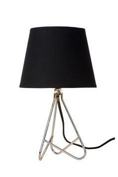 Настільна лампа Lucide GITTA &Oslash; 17 cm 1xE14 Chrome, Chrome, Чорний