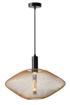 Підвісний світильник Lucide MESH &Oslash; 45 cm 1xE27 Matt Gold / Brass, Matt Gold / Brass, Matt Gold / Brass, Matt Gold / Brass