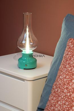 Аккумуляторная настольная лампа Lucide JASON Battery pack/batteries LED Dim. 1x2W 3000K Turquoise