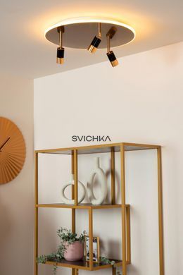 Потолочный светильник Lucide JUBEL &Oslash; 48 cm LED Dim. 2700K Matt Gold / Brass