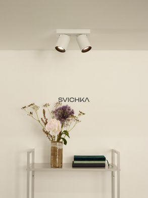 Стельовий точковий світильник Lucide NIGEL LED Dim to warm GU10 2x5W 2200K/3000K White, WHITE