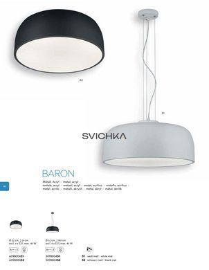 Люстра Trio Baron 609800431