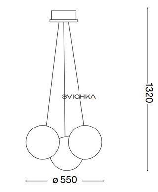 Ideal Lux MAPA SAT SP3 Латунь 175973